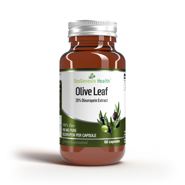 Olive Leaf Extract (800mg) |With 20% Oleuropein (160mg)| 60 Capsules
