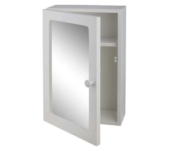 Single Bathroom Cabinet White 255 x 115 x 350 mm