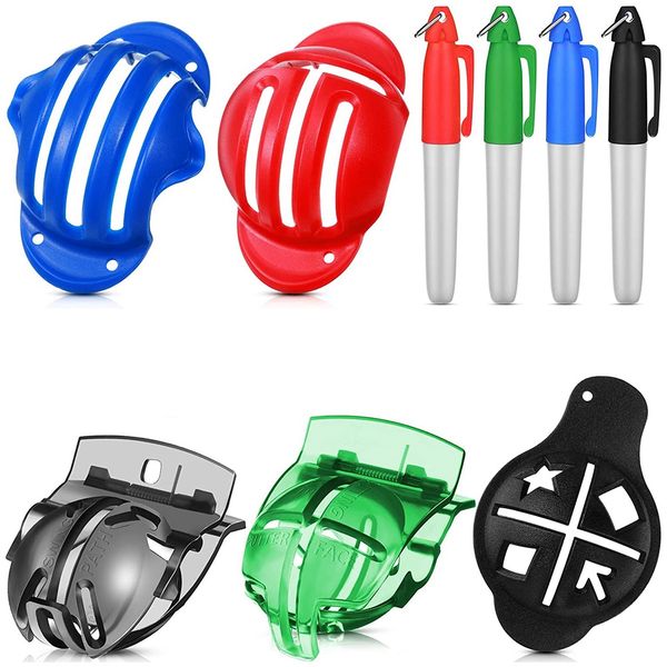 5 Pcs Golf Ball Line Marker Liner And 4 Golf Ball Marker Pen