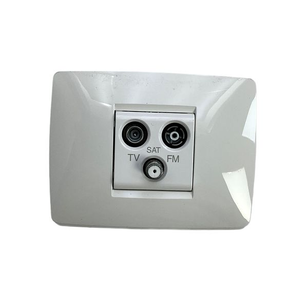 Gewiss - White Chorus One TV/FM/SAT Socket Kit