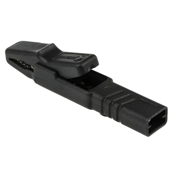 AK2B 4mm Fully Insulated Croc Clip, 300V, 25A, 9.5mm Clamp