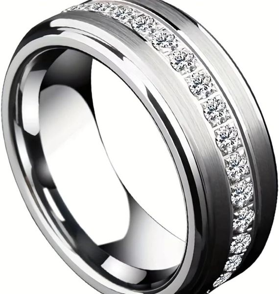 Women/Men's CZ Eternity Band Ring