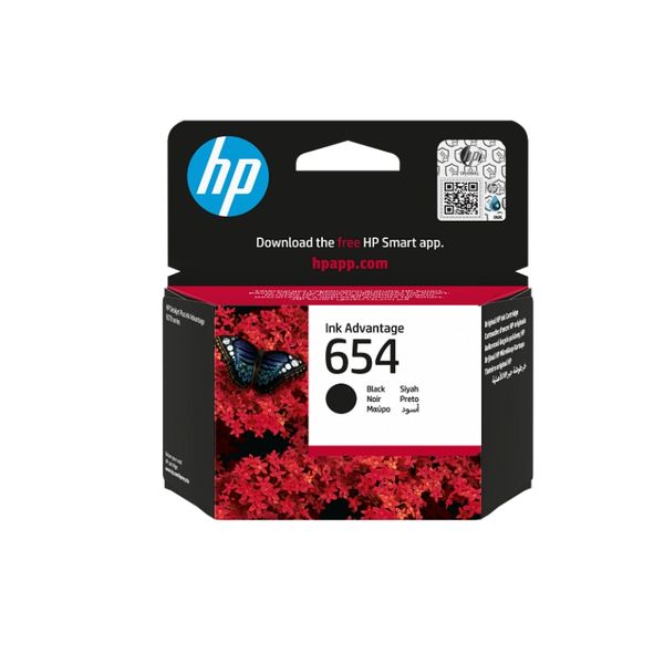 HP 654 Black Original Ink Cartridge - 7FP39UE