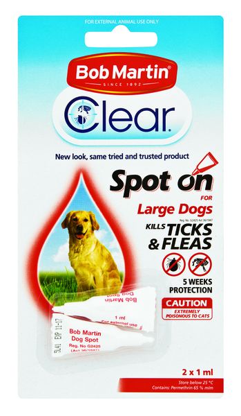 Bob Martin - Spot - Large Dogs - (2 x 1ml) x 2
