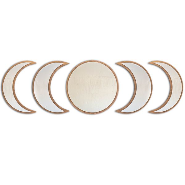 db Creative - Moon Phase Wall Mirrors (Set of 5)