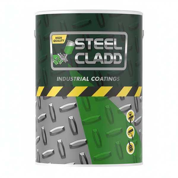 Steel Cladd Black Quick Dry Enamel Paint 5Liter for Metal Surfaces