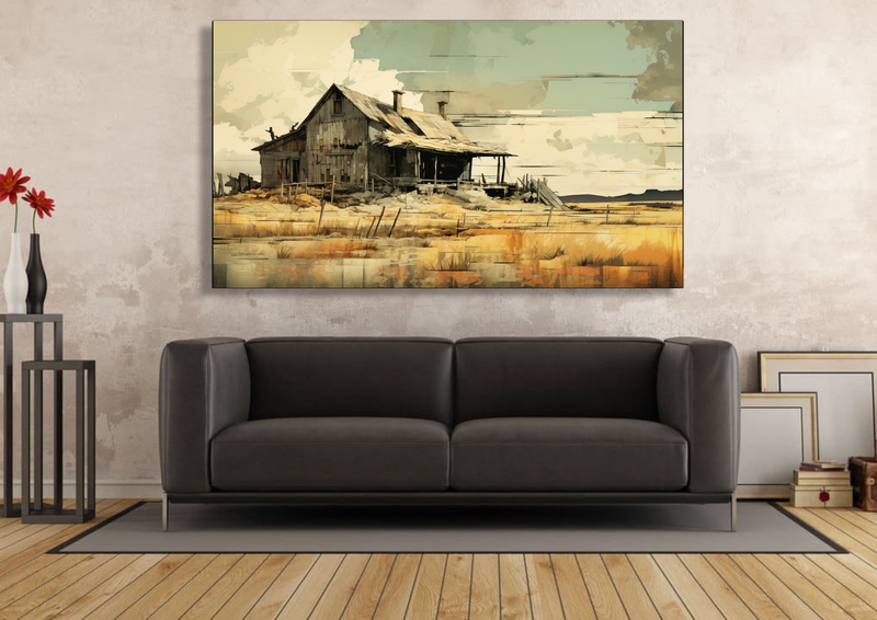 Canvas Wall Art - Vintage Bold Graphics Abstract - IM1239