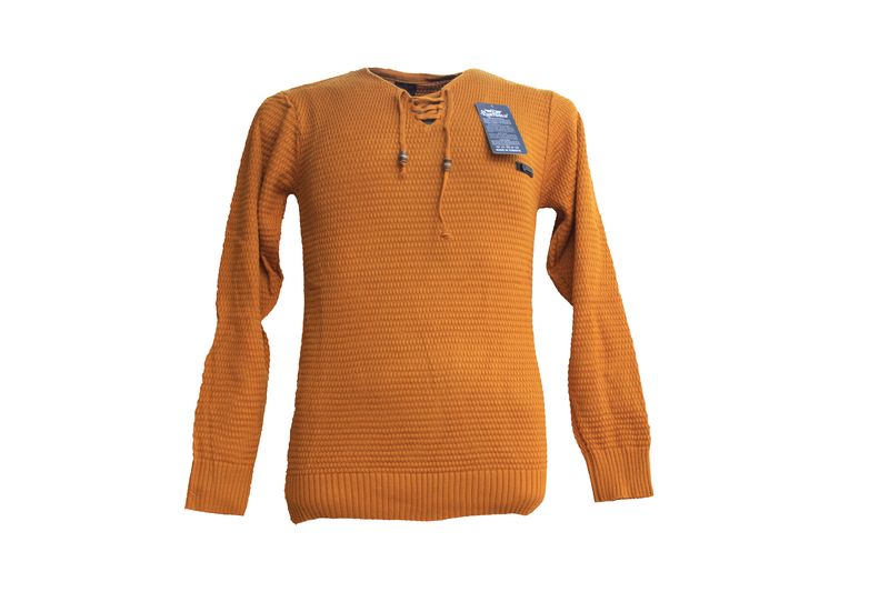 KURTOGLU Men's Yellow Acrylic Stretched Jersey