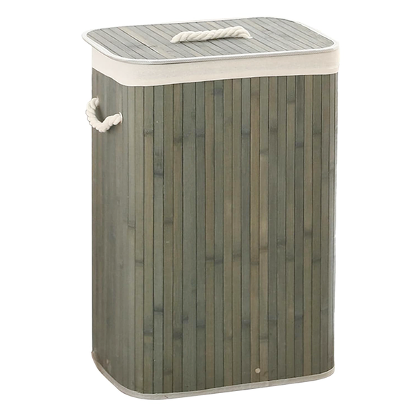 Bamboo Rectangular Laundry Basket
