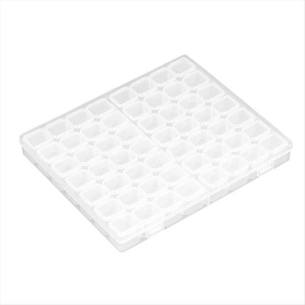 Nail Jewelry Plastic Transparent Storage Box Detachable