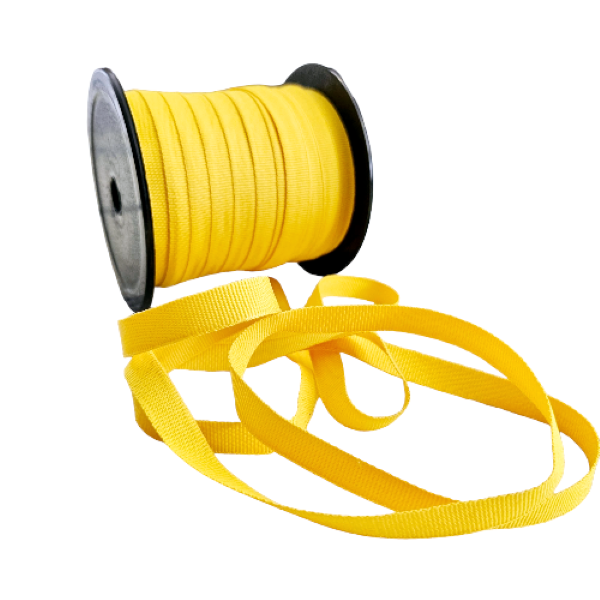 Yellow Petersham Ribbon 10mm - 50m roll