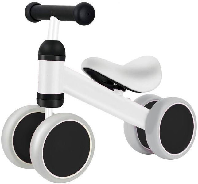 Toddlers First Balancing Bike - White