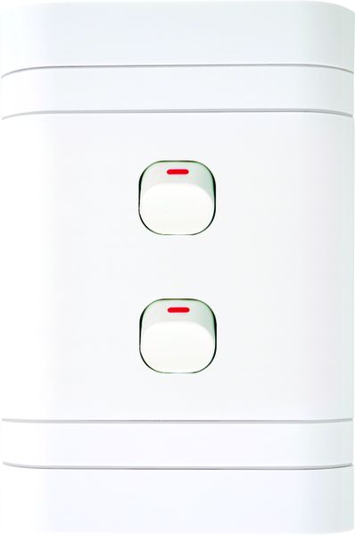 LESCO, 2 Lever 1 Way 4x2 Light Switch