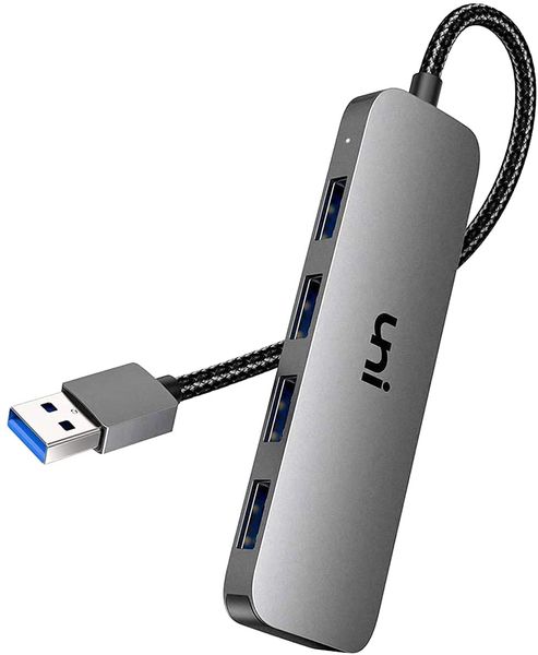 uni USB Hub, 4 Port USB 3.0, Ultra Slim Data Hub Adapter SuperSpeed 5Gbps