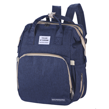 Supersonic Multi-functional baby diaper bag & Bed Image