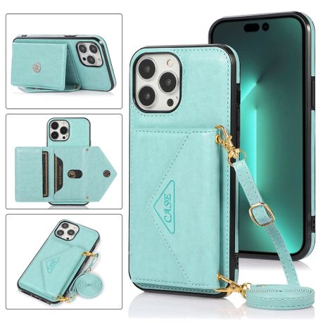 PAYERU Crossbody Wallet Case for iPhone 14 Pro Max Back Cover Full Body  Protection with Card Holder Flip Folio Purse Case Handbag with Lanyard  Strap for Women : : Electronics