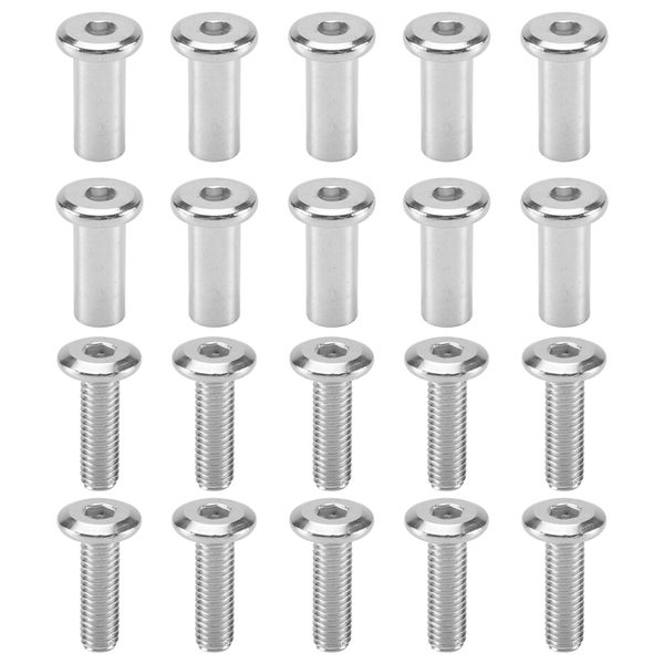 20 Pieces Screw Post for 5/16 Inch Hole Dia Male M6X20mm Female M6X18mm