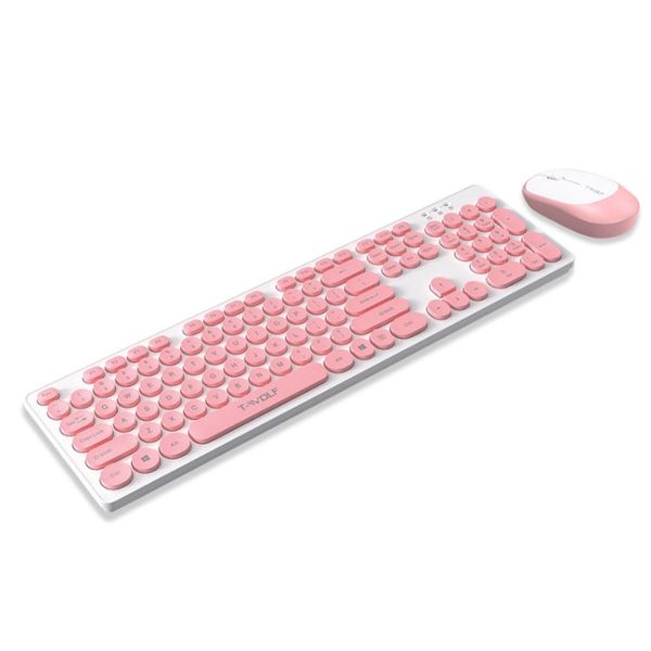 Wireless Keyboard &amp; Mouse Set - Ultra-Slim, Silent Click, 2.4G USB, 1200DPI