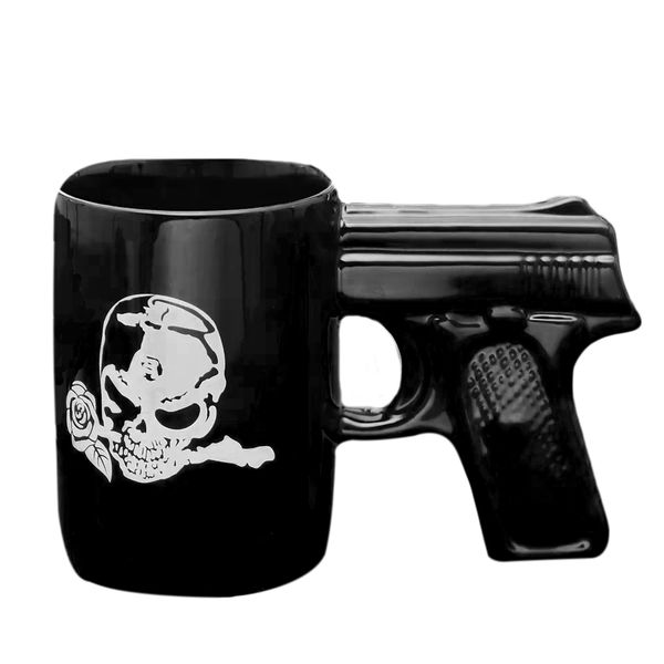 Stylish Sons Of Anarchy, Gun Handle, Rose Skull Head Ceramic Mug Assorted