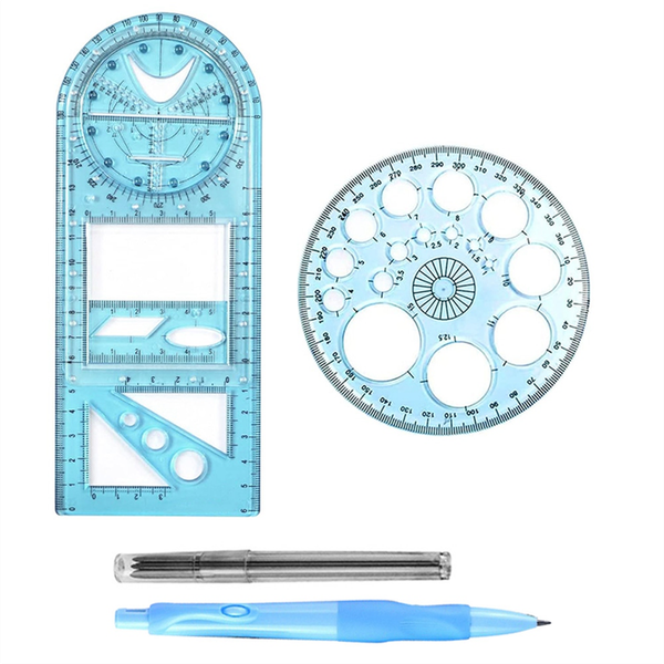 Multifunctional Geometric Ruler Geometric Drawing Template Measuring