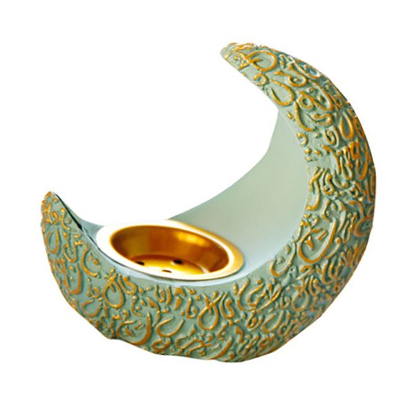 Blue Resin Moon Burner for Meditation Stress Relief