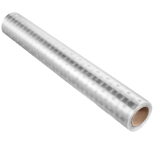 Elegant White Dotted Cellophane Roll - 50cmx50m