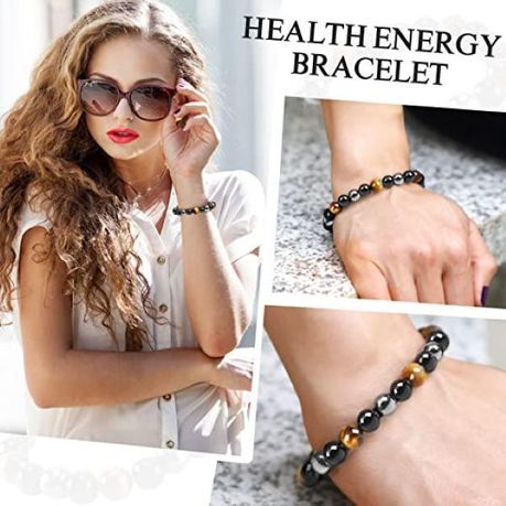 Triple Protection Bracelet Beaded Bracelets for Men Women Tigers