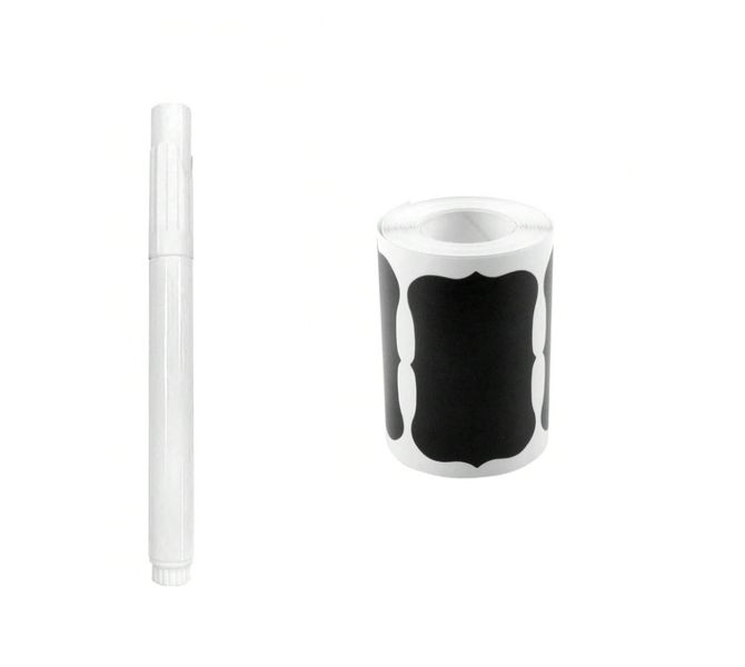 120 Pcs Black Chalkboard Labels Stickers Waterproof Food Container Labels