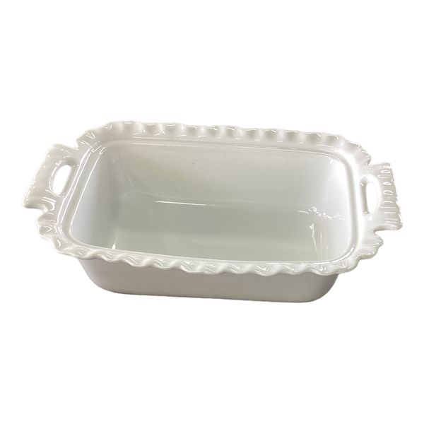 Casserole 28x20x7cm Porselain - White
