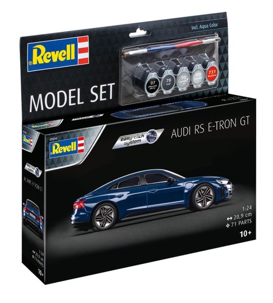 Revell Easy Click 1/24 Audi E-tron GT Model Kit w/Paints &amp; Brush