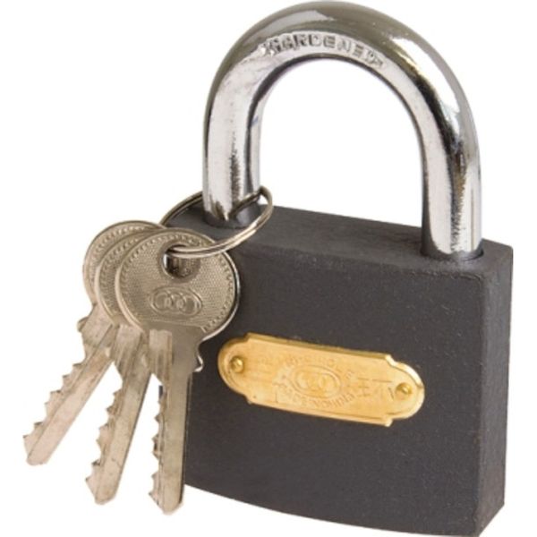 Bulk Pack x 2 Tri-Circle - Padlock Iron Box 50mm
