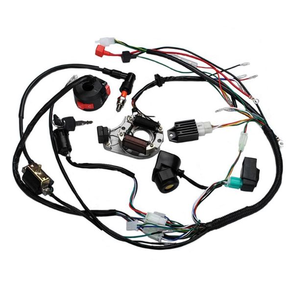 For Motorcycle ATV Quad Pit Bike 50 70 90 110 125Cc Wiring Harness Full Com