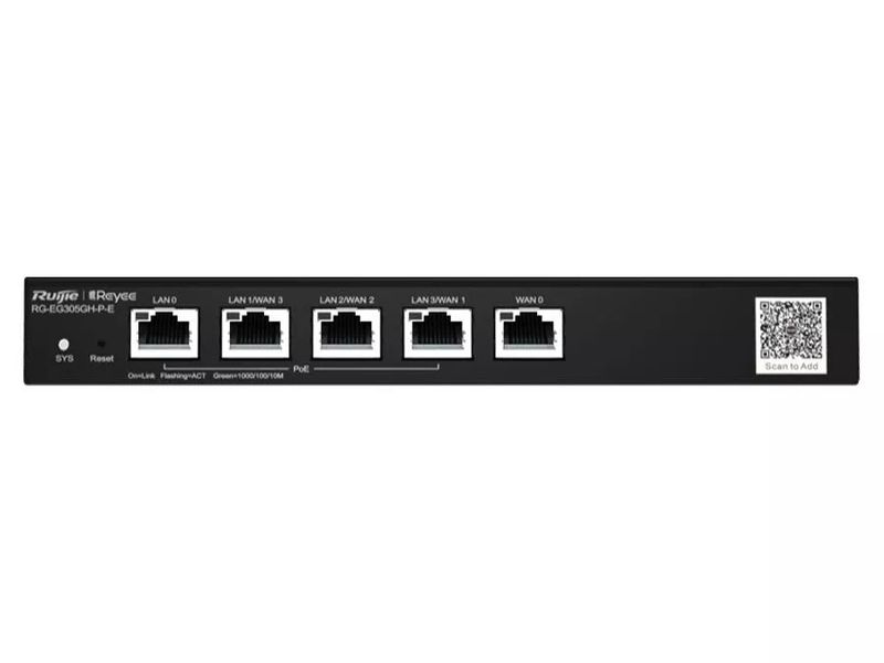 Reyee 5 Port Gigabit 4 WAN 4 PoE 60W Cloud Router