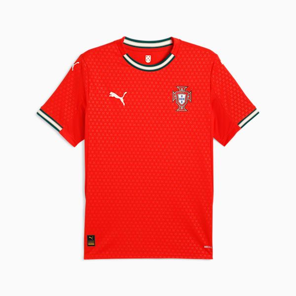 Puma Men's Portugal '25 Home Football Jersey - Sport Red/Sugared Almond