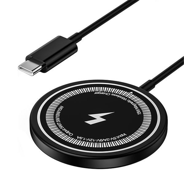 15w Magnetic Wireless Charger Compatible With iPhone - Fast Charging Pad