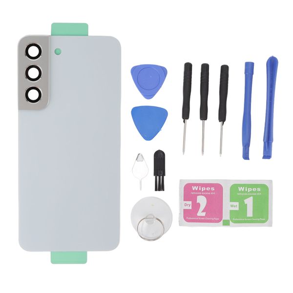 Back Glass Cover compatible with Samsung S22 White