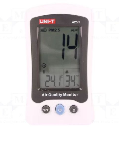 UNI-T A25D High-Precision Air Quality Monitor PM2.5, Temp, Humidity, LCD