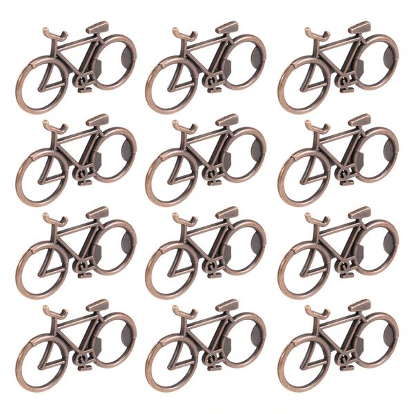 12 Pcs Bicycle Bottle Opener For Wedding Party Gift (Antique Bronze)