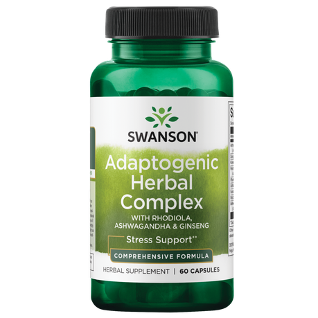 Swansons Adaptogenic Complex with Rhodiola, Ashwagandha & Ginseng 