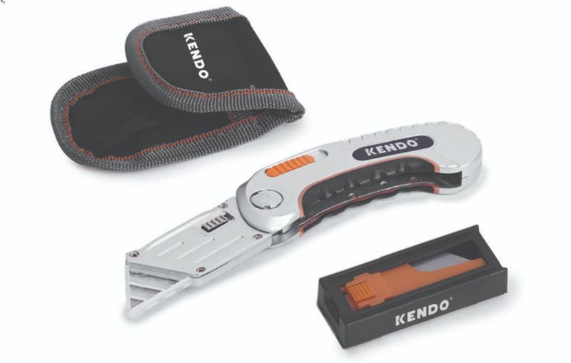 Kendo - Folding Utility Knife 61 x 19mm - 7 Piece