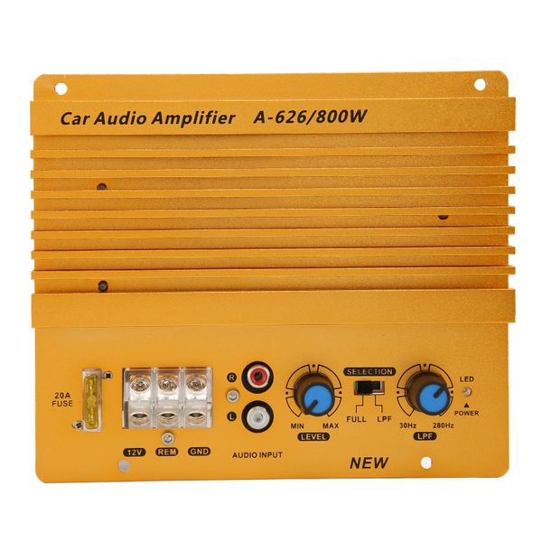 12V 800W Car High Power Amplifier Precise Heat Dissipation Stereo Amplifier