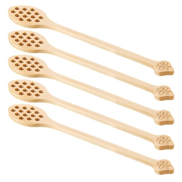 Wooden Stirring Spoon H-Oney Spoon Honeycomb B