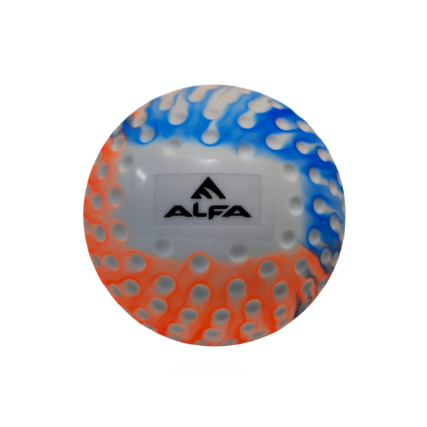 Alfa Dimpled Rainbow Hockey Ball
