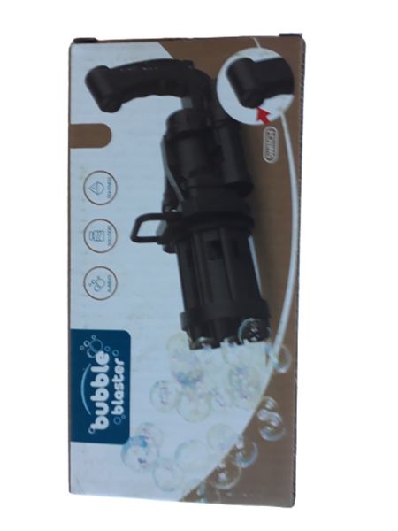 1 x Bubble Gun 1 x Bubble Solution Holder 1 x Bubble Solution Bottle