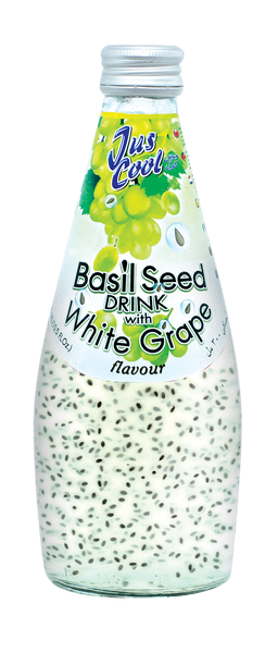 Jus Cool Basil Seed Drink Grape 290ml x 24