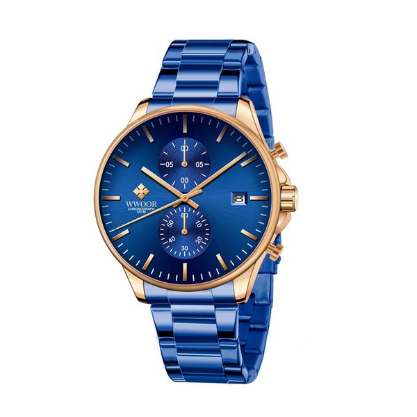 WWOOR Grip Love 8844 New Calendar Simple Leisure Quartz Movement Fashion St