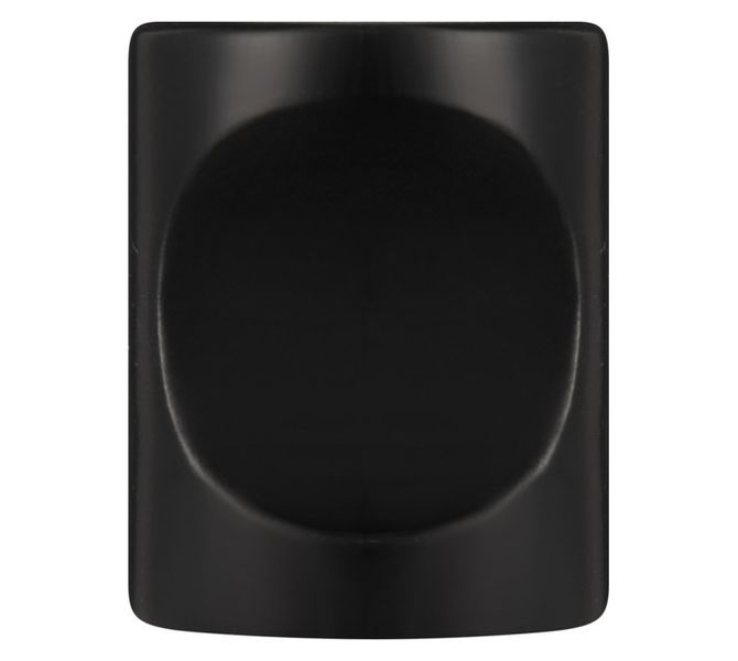 Cylindrical Knob Matt Black 15 mm Pack Of 3