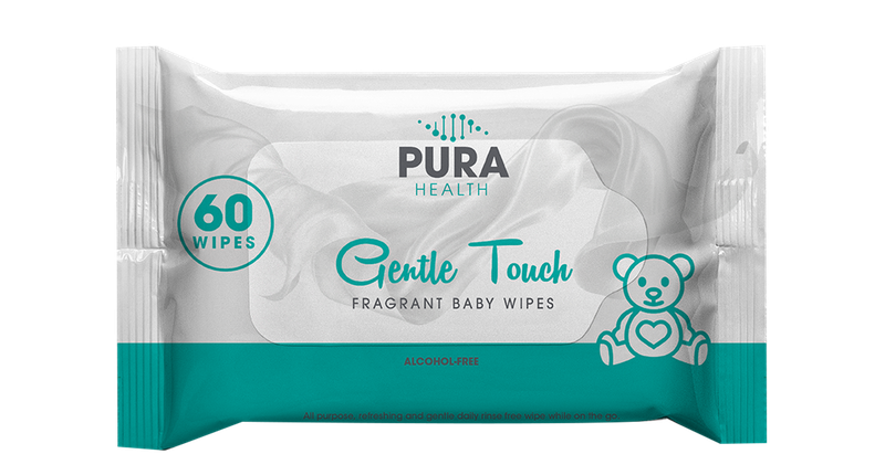 Fragrant Baby Wipes - Aloe &amp; Chamomile Wipes | 18 Pack | Pura Health