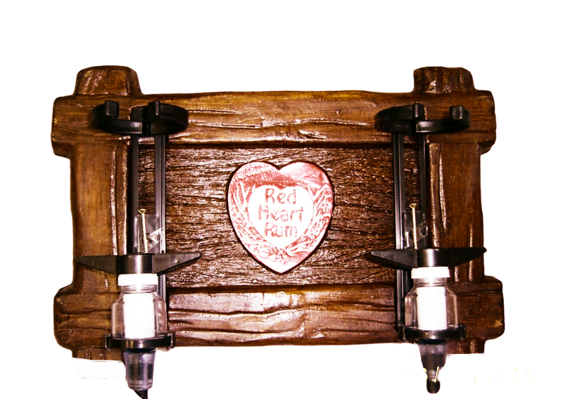 Red Heart Rum - 2 Optic Liquor Dispenser