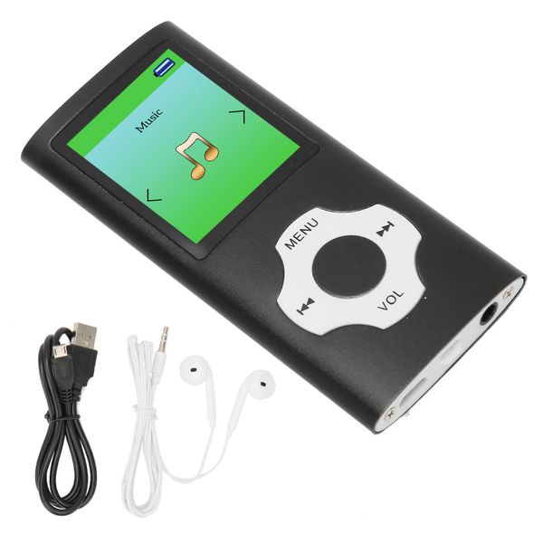 MP3 Player 1.8 Inch LCD Screen Support Recording FM Radio Portable Black